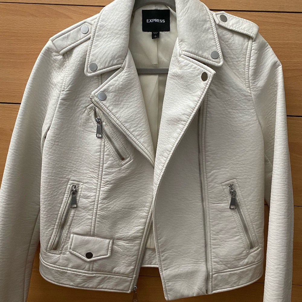 White Leather Jacket
